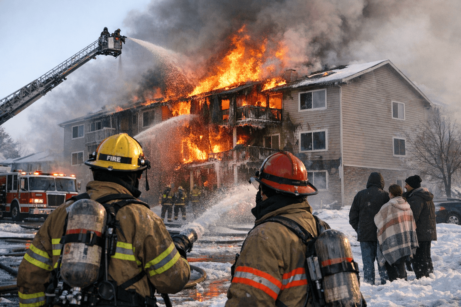 Apartment Fire on Patriot Drive Draws Major Local Emergency Response