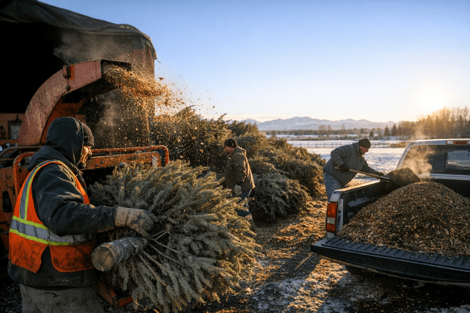 Parker Offers Free Christmas Tree Recycling, Mulch Available Onsite