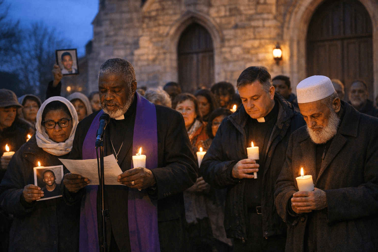 Faith Leaders Hold Vigil, Read Names of 2025 Homicide Victims