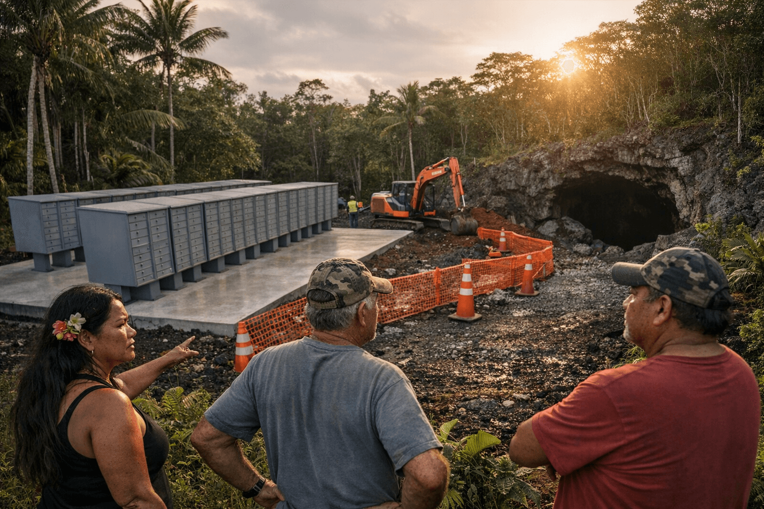 Residents Oppose 1,400-Mailbox Park Near Burial Cave in Hawaiian Paradise Park