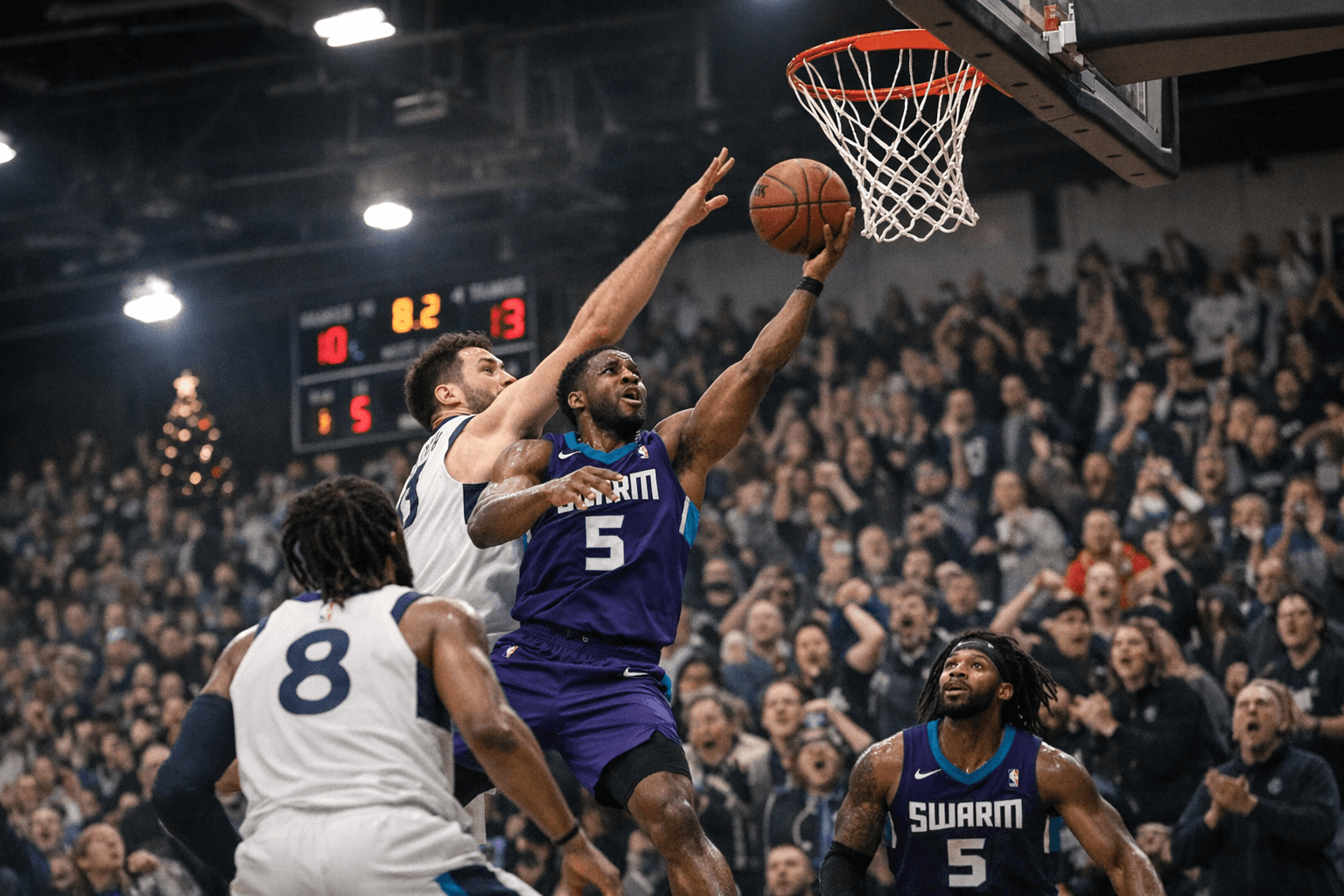 Greensboro Swarm Hold Off Iowa Wolves in Holiday Thriller