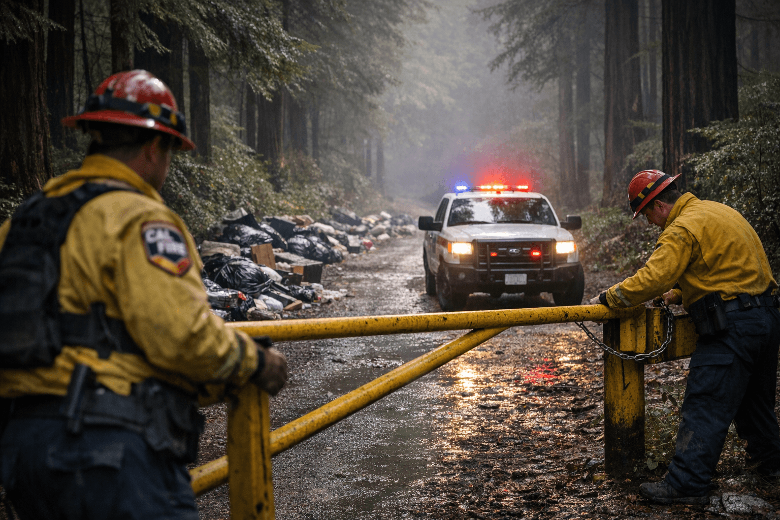 CAL FIRE Closes Road 500 in JDSF After Dumping Spike