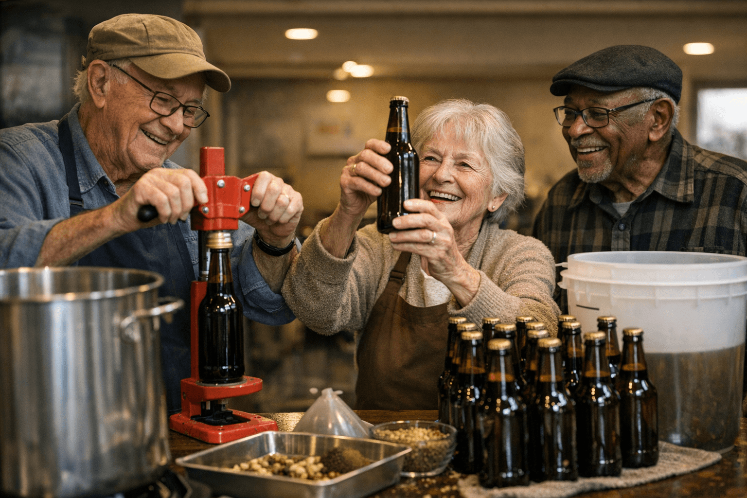 Assisted-Living Residents Brew Legacy Beer for New Year’s Eve Celebration
