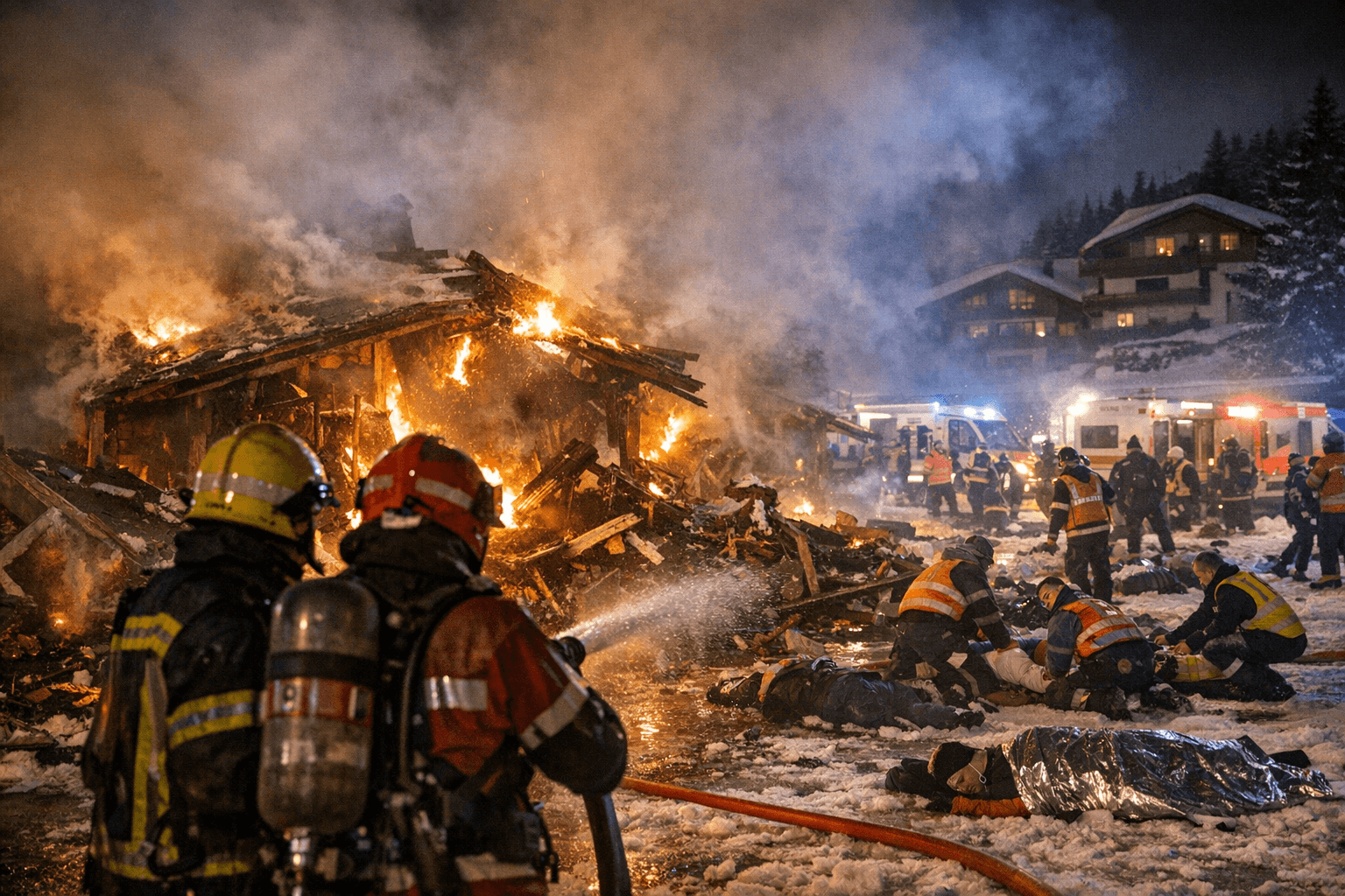 Blast and Fire at Crans-Montana New Year Party Kills Dozens