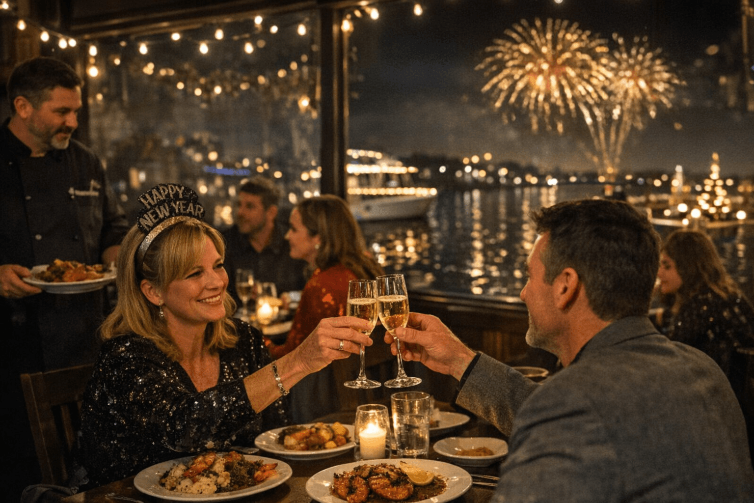 Dodie's Cajun Diner Hosted New Year’s Eve Prix Fixe at The Harbor