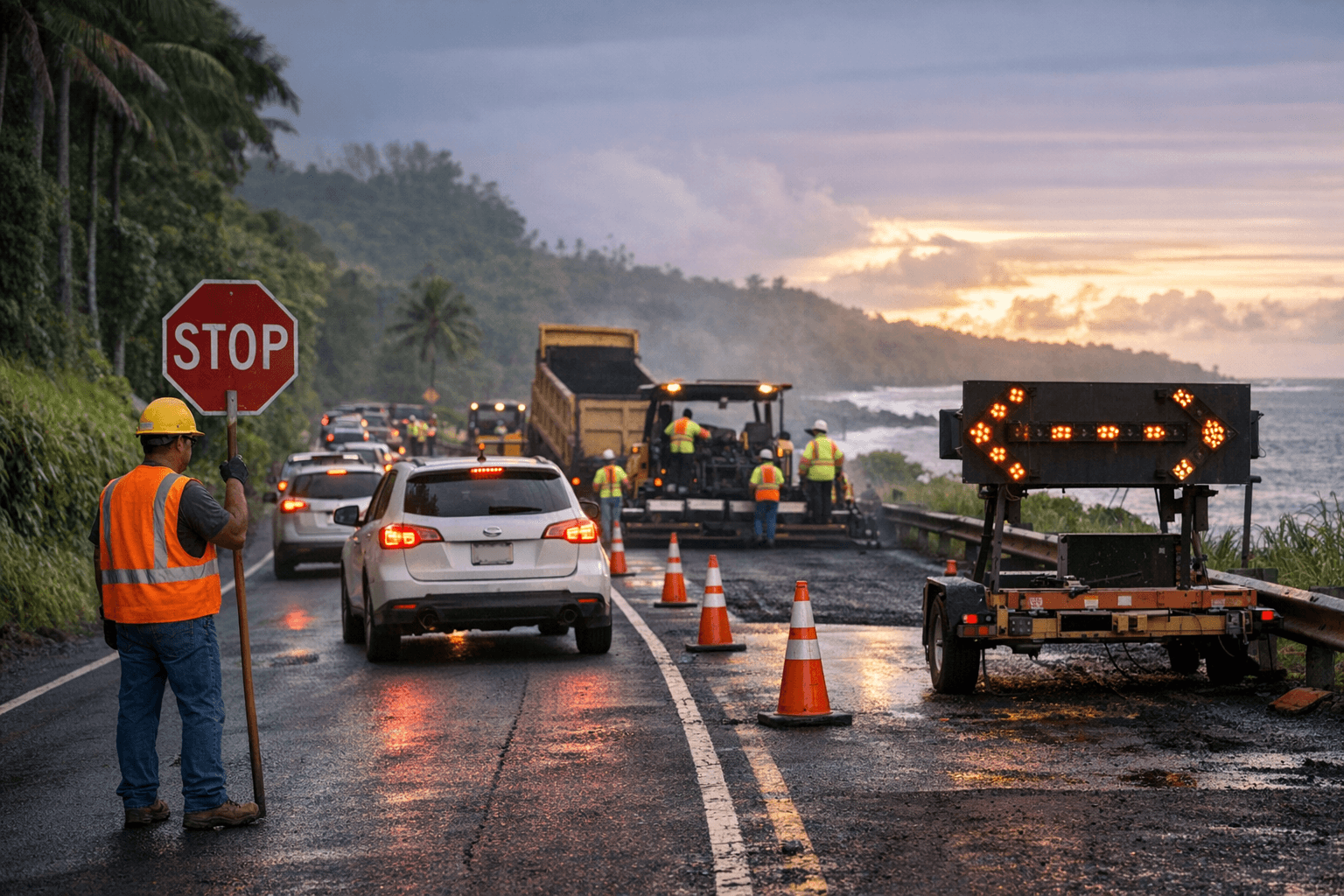 Single Lane Closure Scheduled on Big Island State Highways