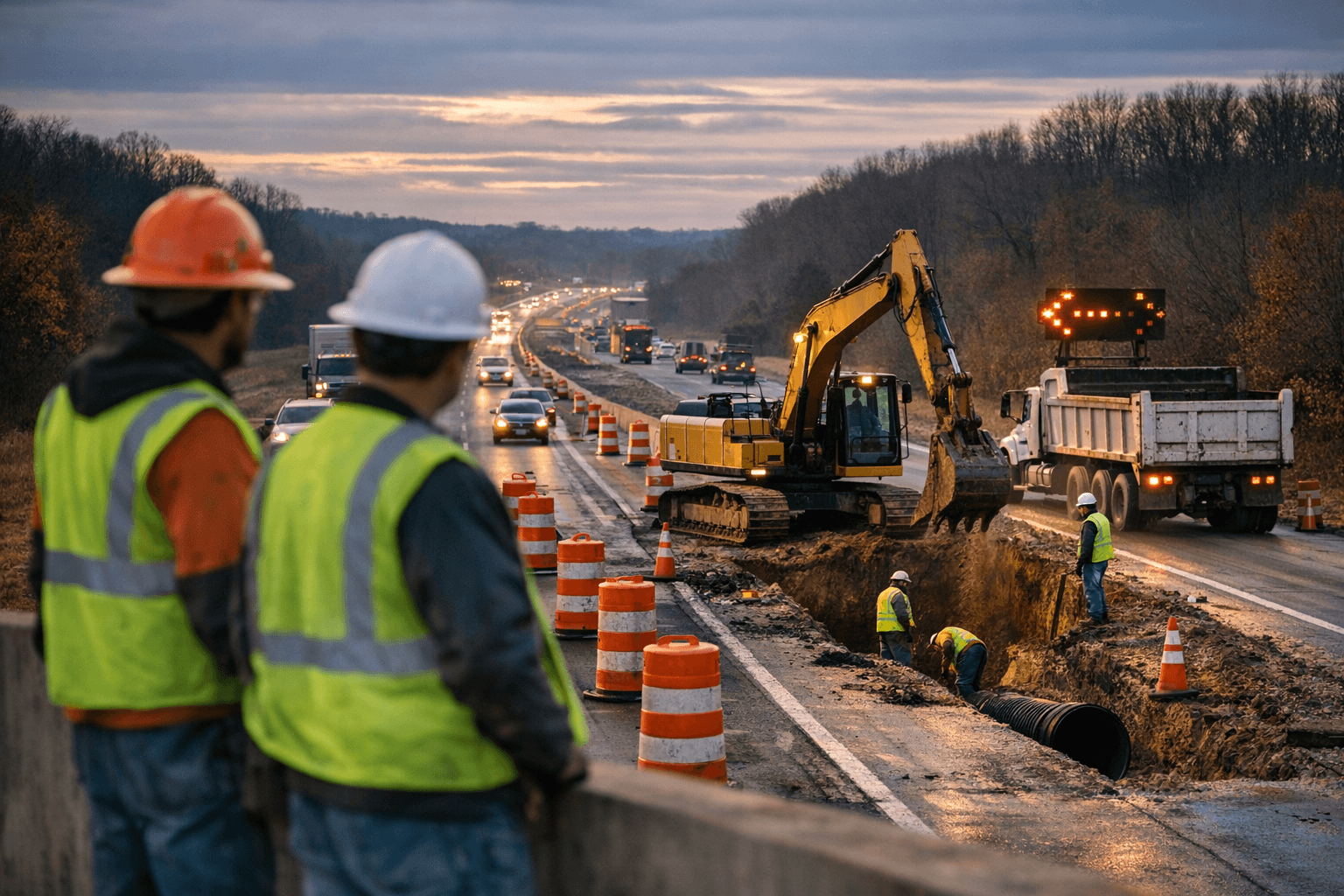 INDOT Schedules I-64 Eastbound Lane Closures Near Ferdinand