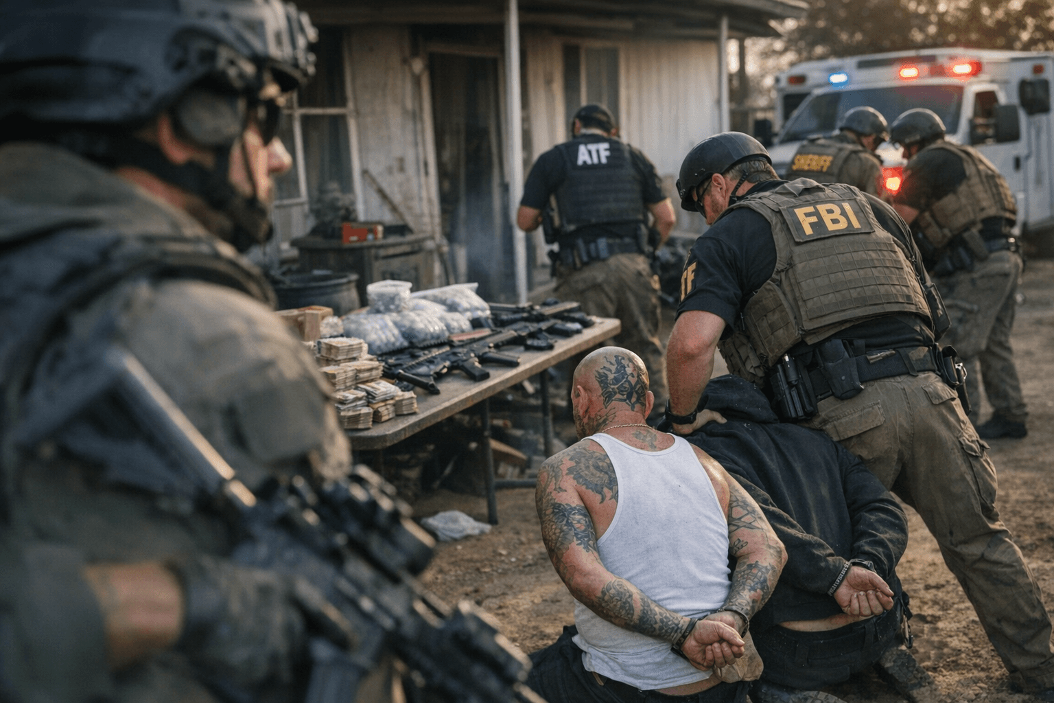 Multi-Agency Operation Targets Aryan Brotherhood-Fresnecks Network in Fresno County