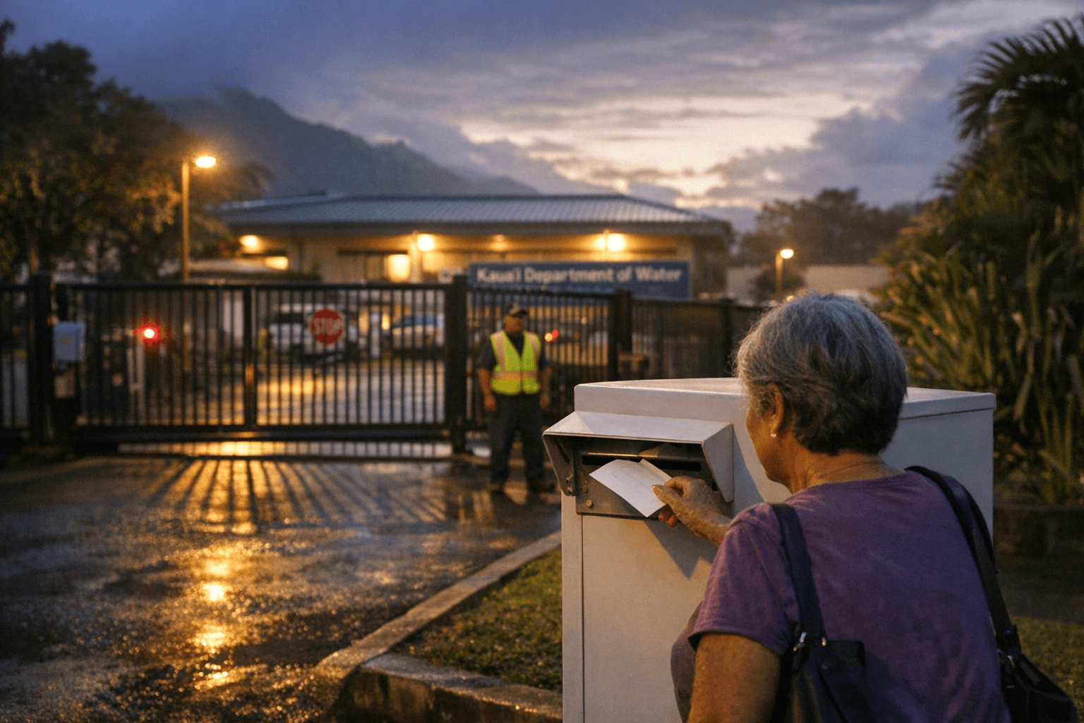 Kauaʻi Water Installs Gate, Adjusts Drop Box Hours in Līhu‘e