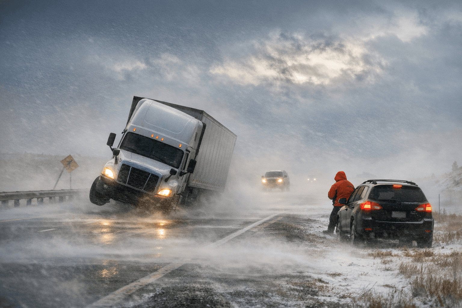 High Wind Warning Threatened Travel on I-80 Near Laramie