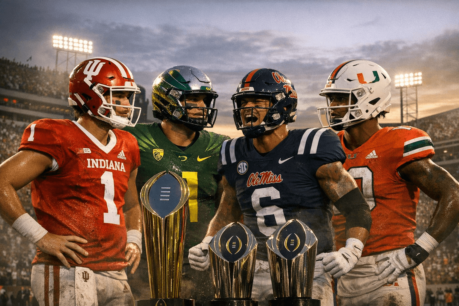 Underdogs Rise - Indiana, Oregon, Ole Miss, Miami Reach CFP Semifinals