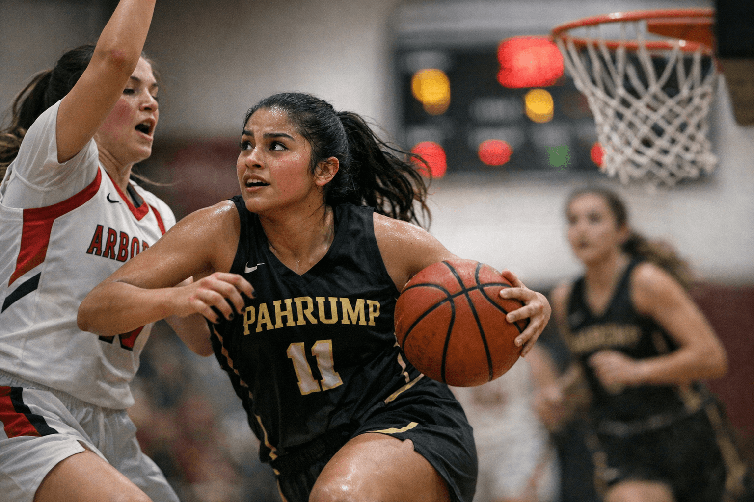 Pahrump Valley Girls Show Scoring Punch, Split Games at Gator Classic