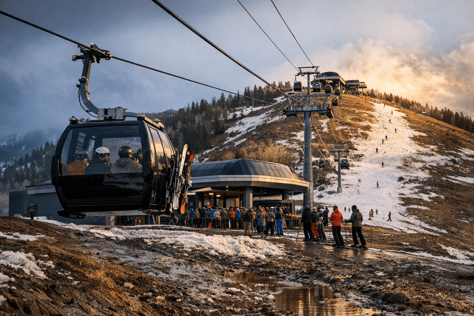 Deer Valley Debuts Gondola Amid Warm Weather and Operational Hurdles