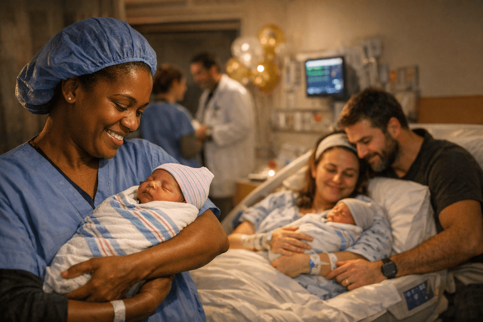 Sinai Hospital Welcomes Two Early New Year Newborns