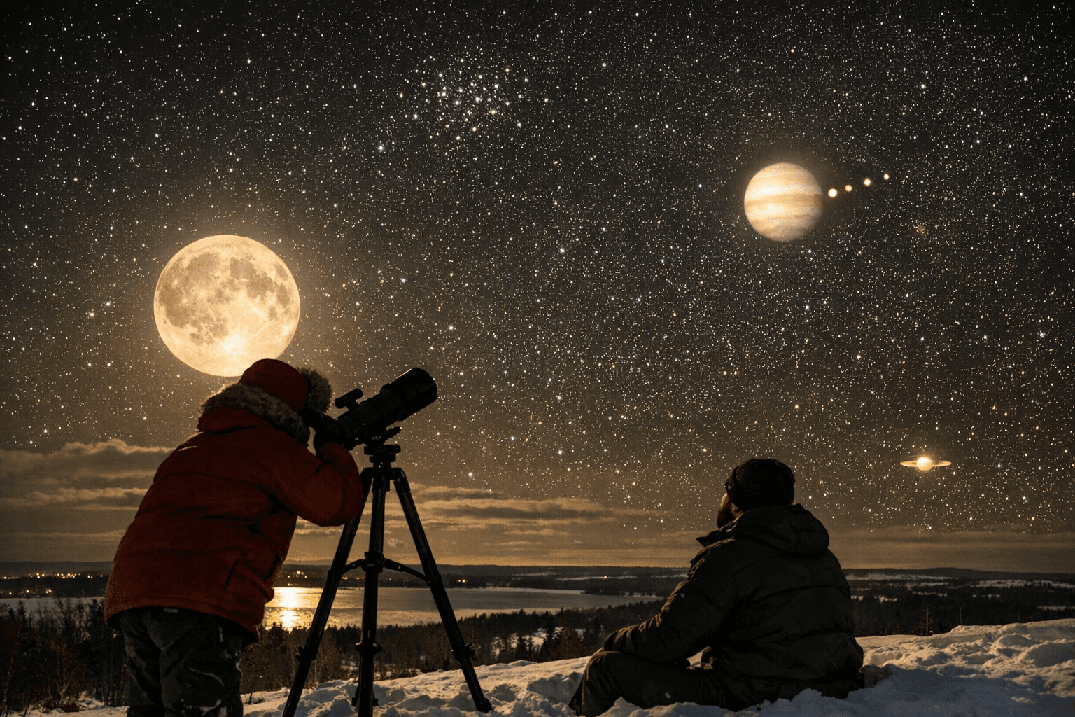 January Sky Shows: Wolf Moon, Jupiter Opposition, Beehive Cluster