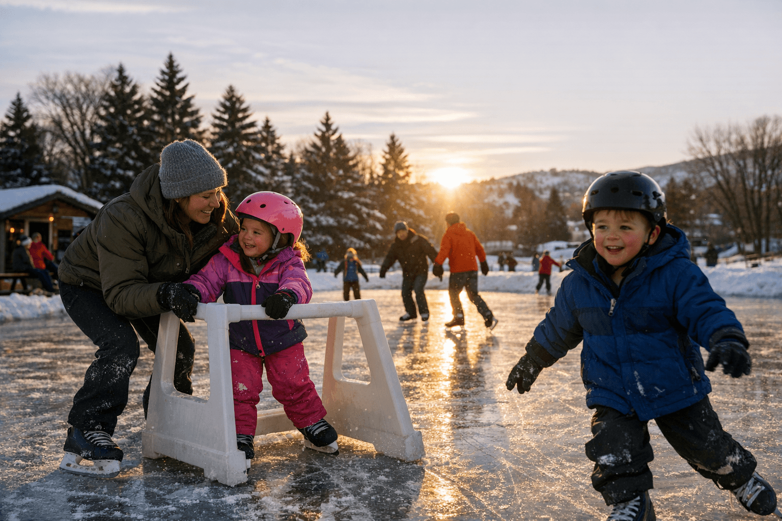 Helena Memorial Park Ice Rink Reopens with Low-Cost Family Skating