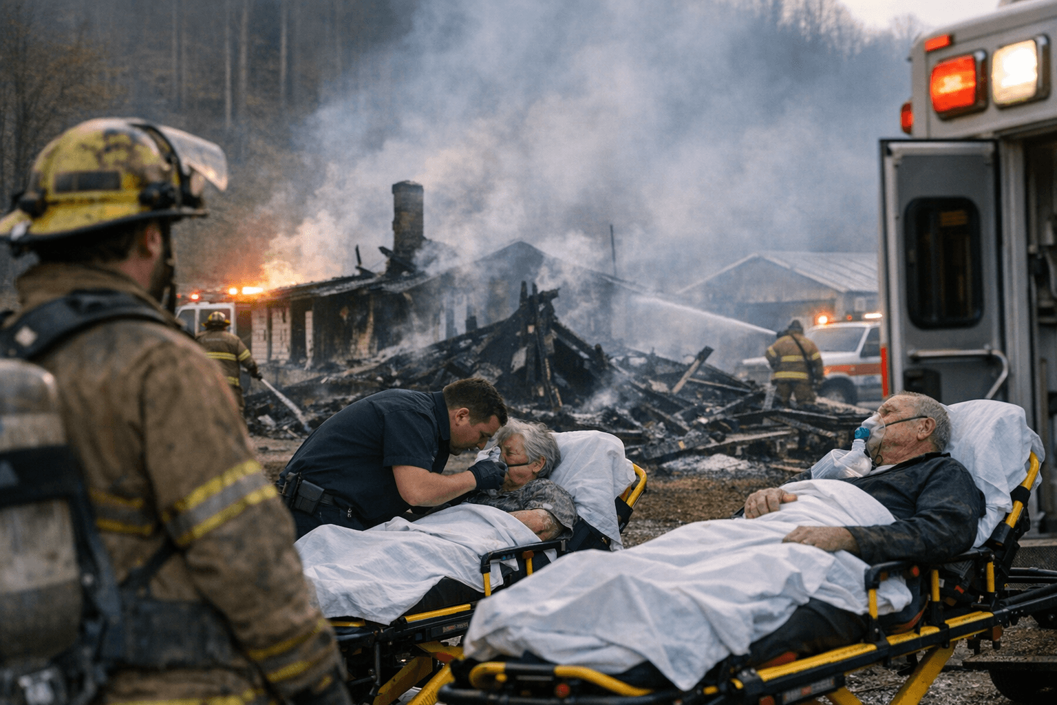 Two Hospitalized After House Fire in Krypton Community