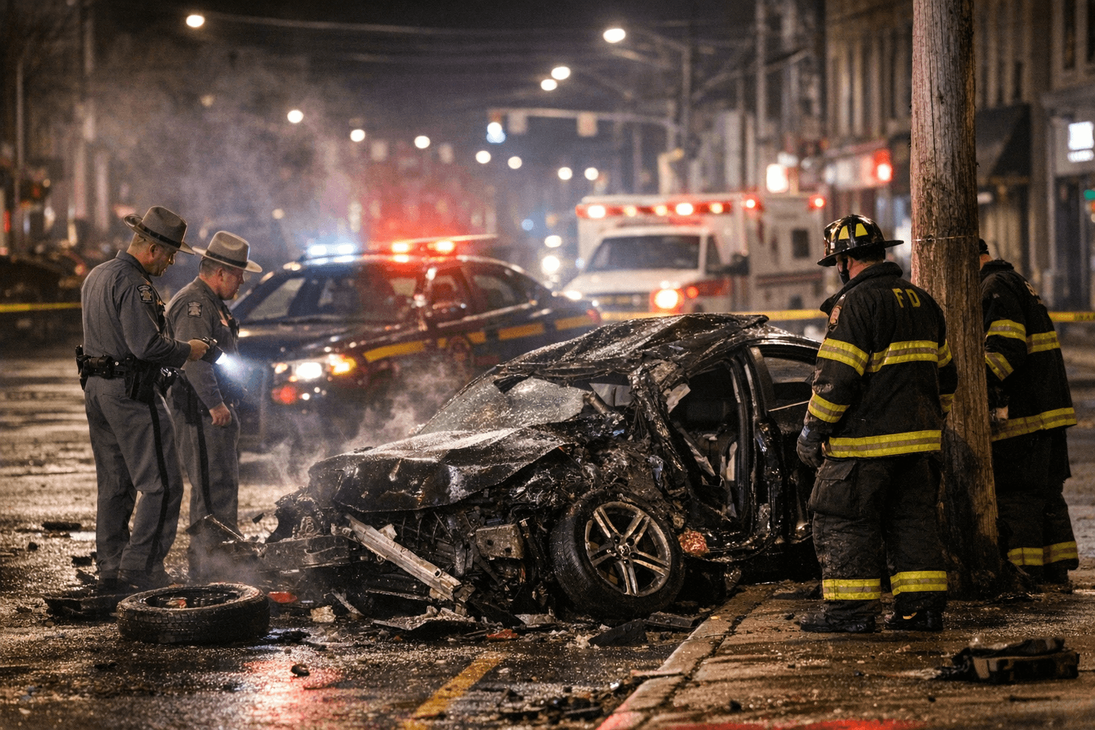 High-speed crash in Newburgh after trooper traffic stop leaves driver dead