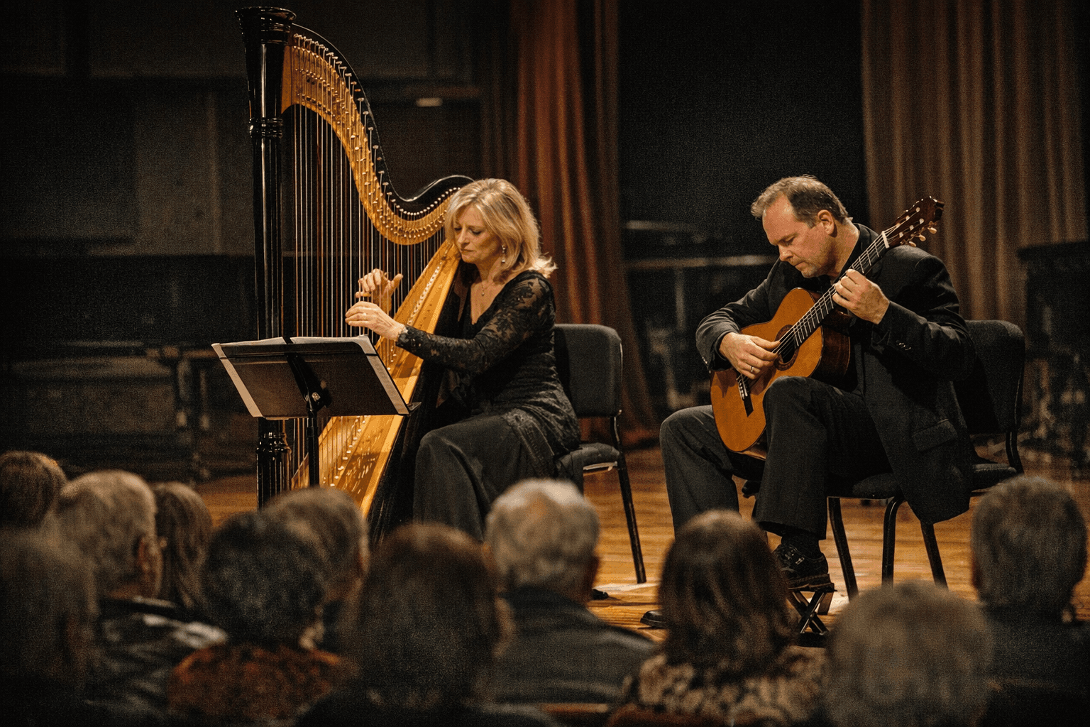 Renowned Harpist and Guitarist Return to Duane Smith Auditorium