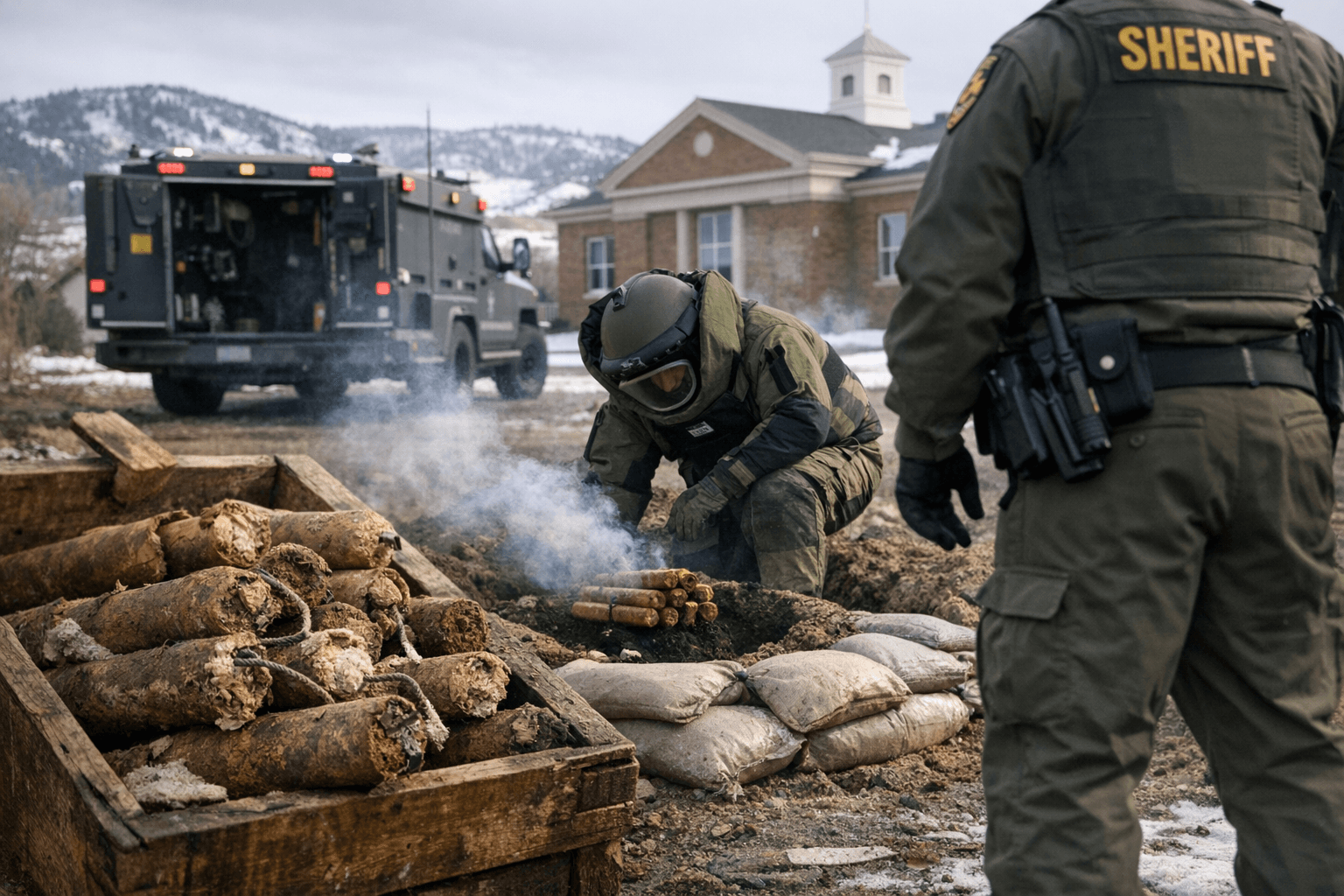 Old Dynamite Found Near East Helena City Hall Disposed Safely