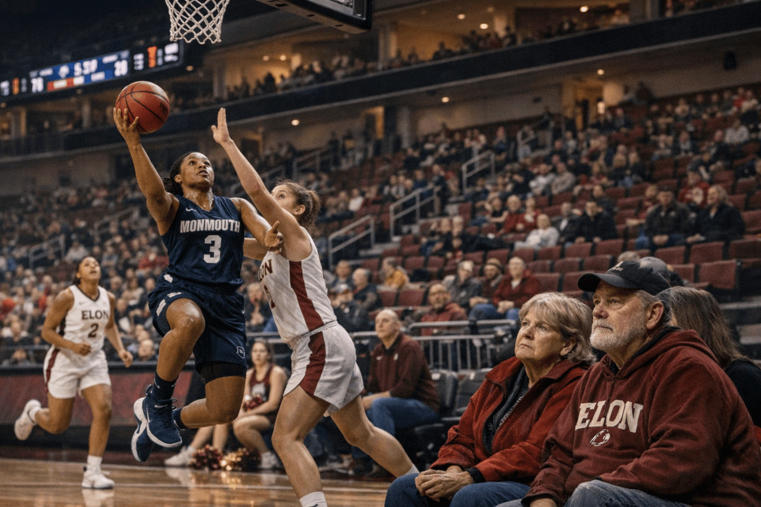 Monmouth Beats Elon 77-62 at Schar Center, Local Impact Looms