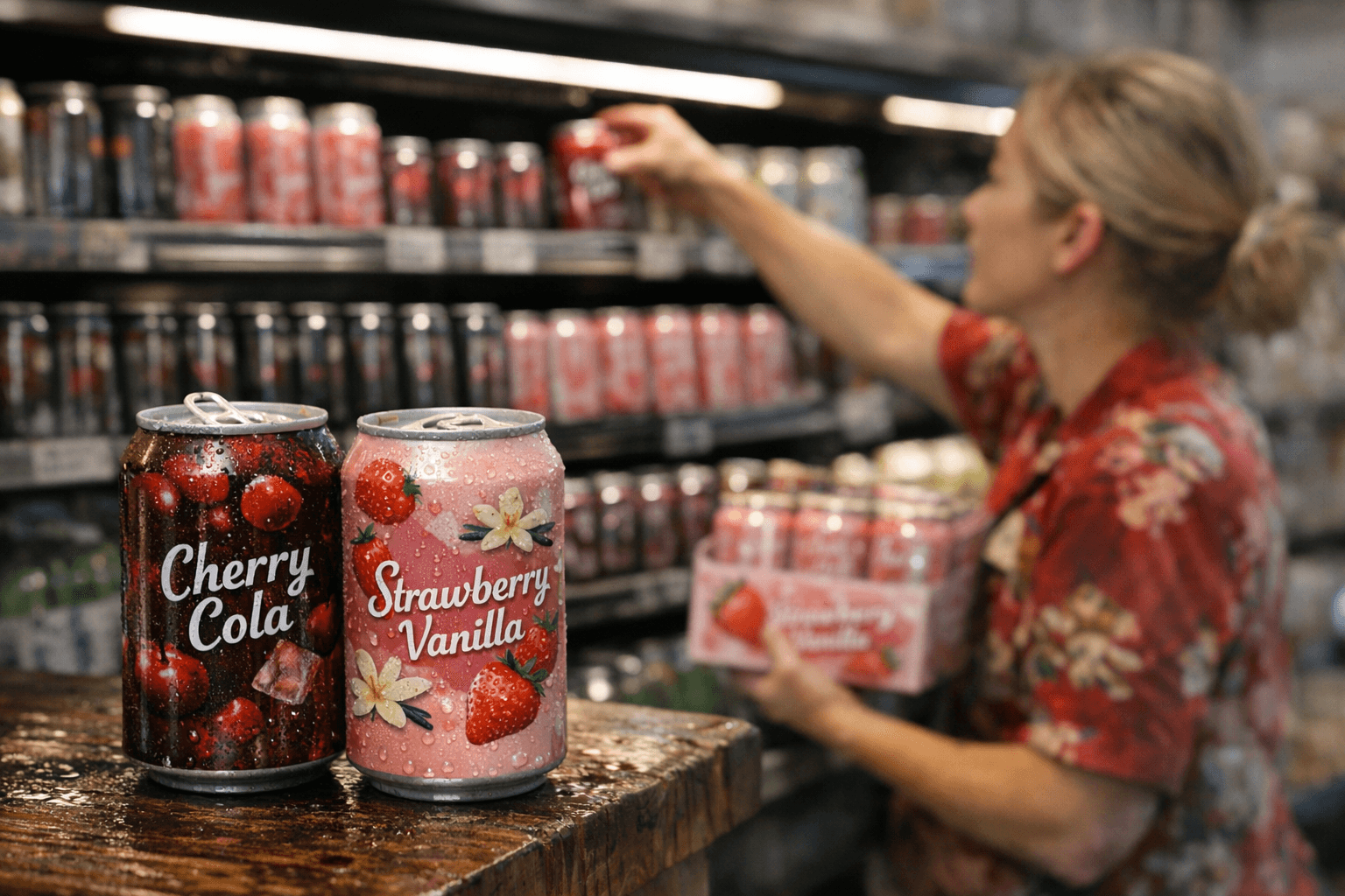 Trader Joe’s Adds Prebiotic Cherry Cola and Strawberry Vanilla Sodas