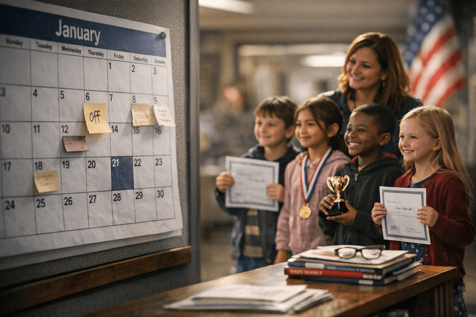 House Creek School Posts January Calendar and Student Honors