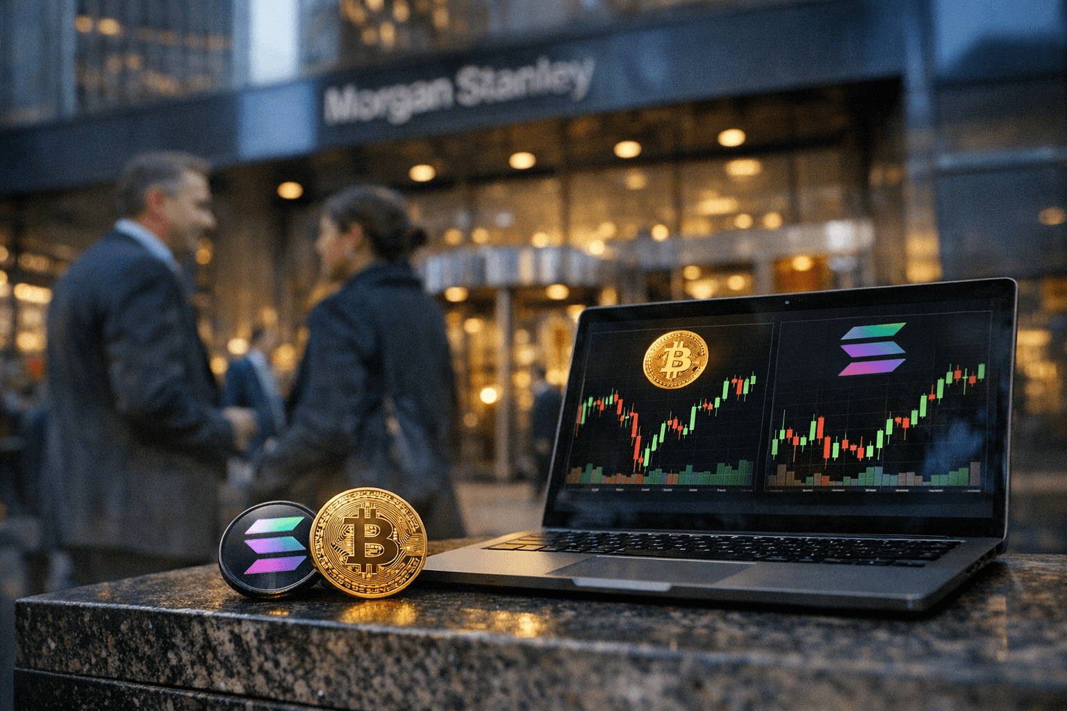 Morgan Stanley Files for Spot Bitcoin and Solana Exchange-Traded Funds