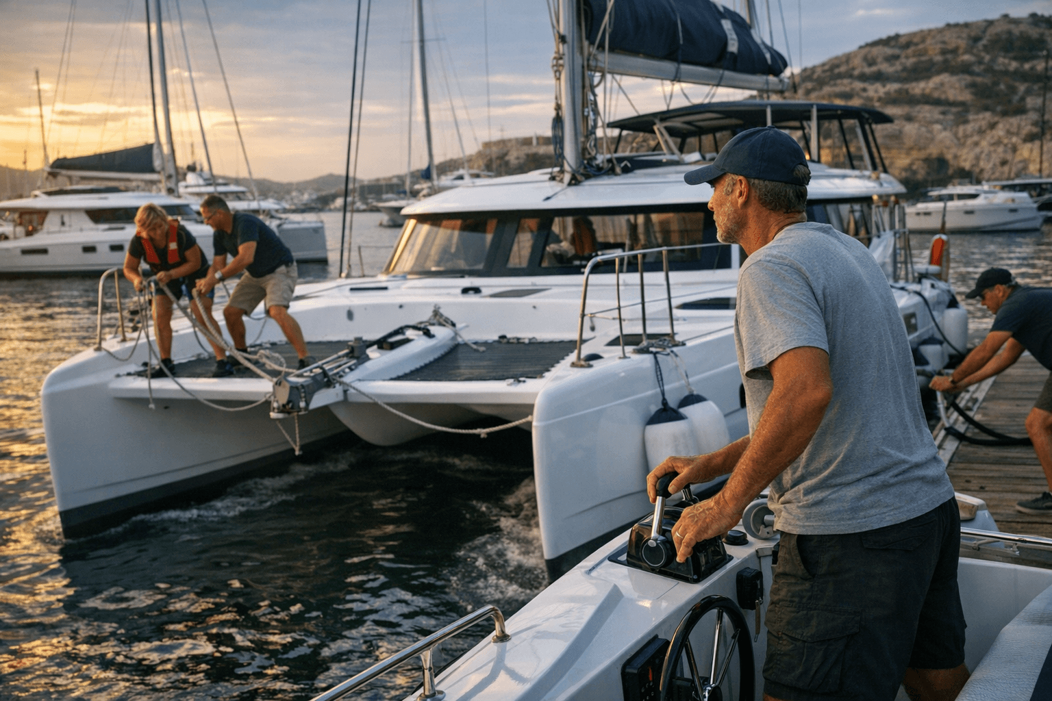 Essential Catamaran Handling and Docking Guide for Skippers