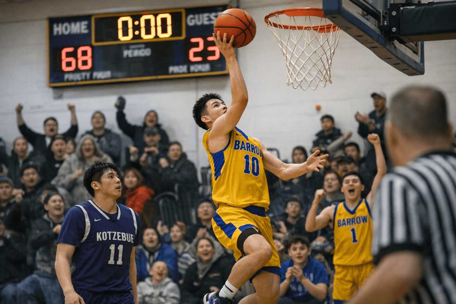 Barrow High Basketball Cruises Past Kotzebue 68-23, Community Impact