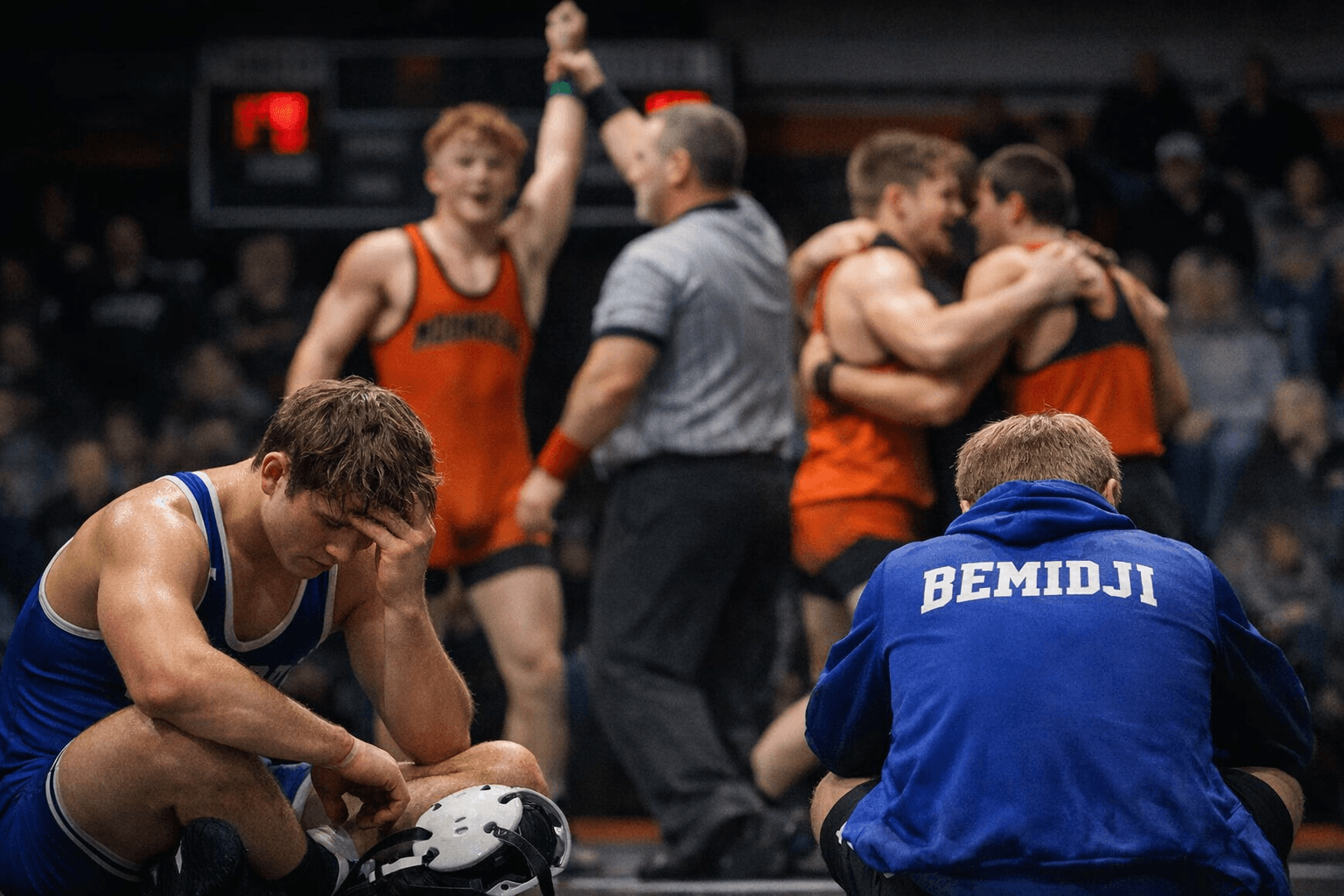 Bemidji High Wrestling Falls to Moorhead 48-20 in Dual