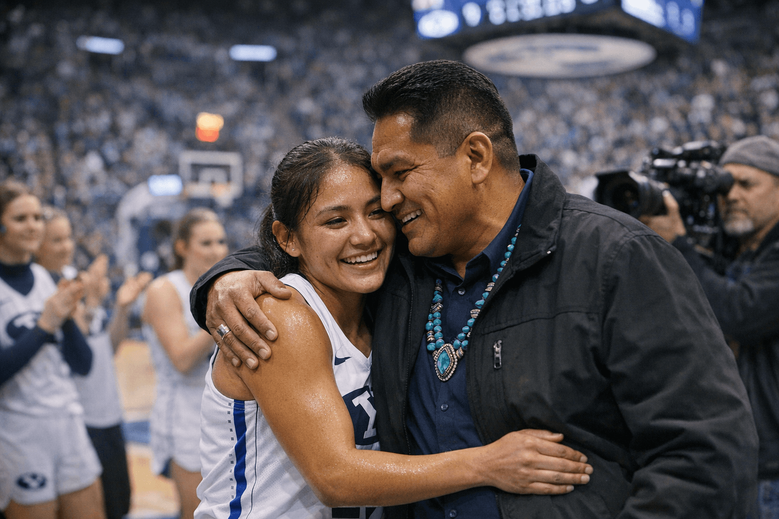 Navajo President Travels to Support Student-Athlete at BYU