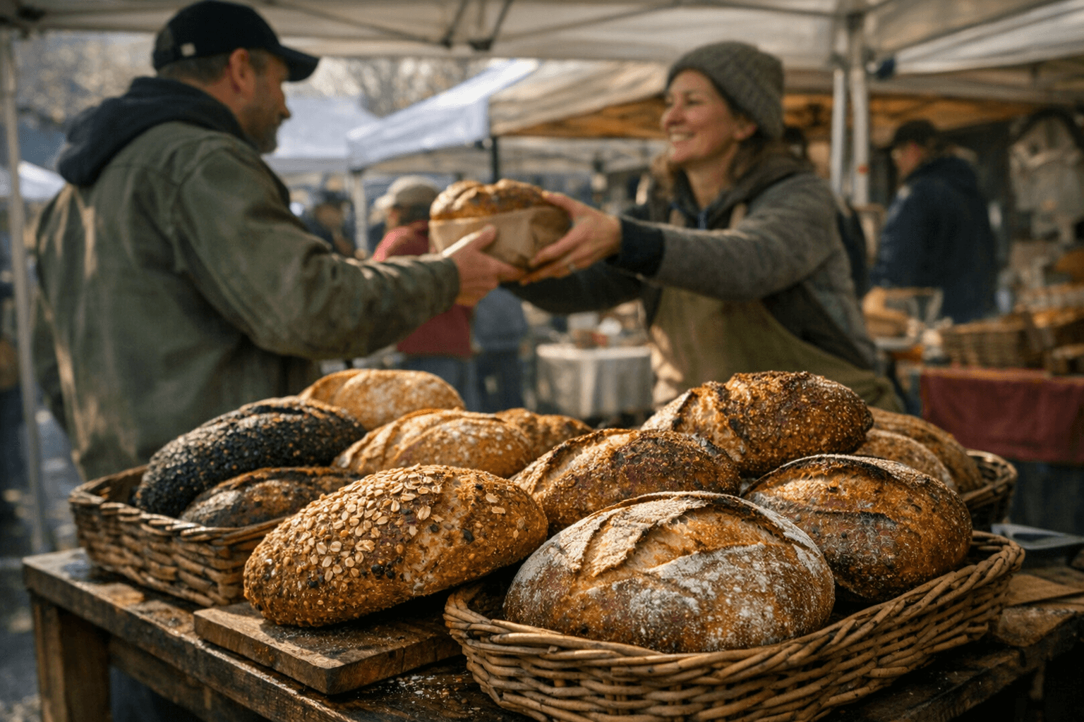 Sourdough Dominates Montavilla Farmers Market with Flavor-Forward Loaves