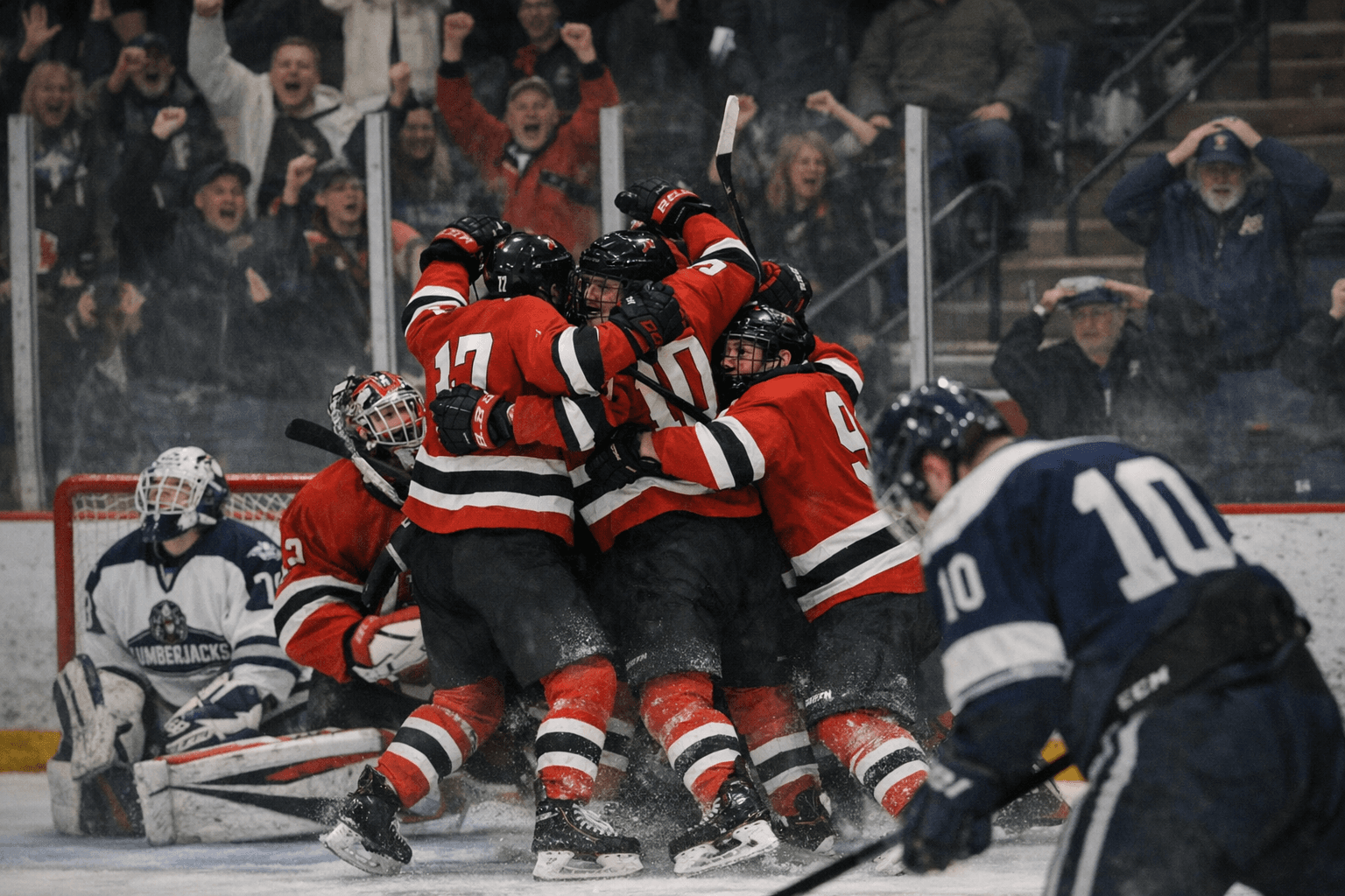 Duluth East Tops Bemidji Lumberjacks 2-1 in Overtime Thriller