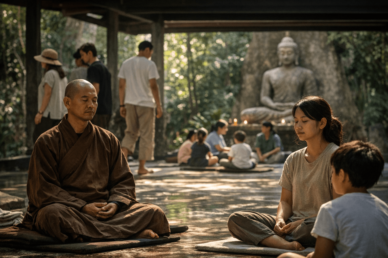 Day of Mindfulness Brings Plum Village Practice to Suan Mokkh Bangkok