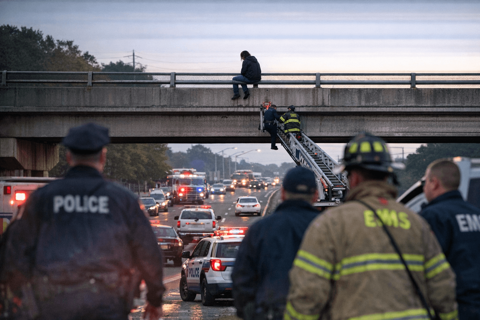 Woman Threatening Jump Prompts Major Emergency Response in Bay Shore