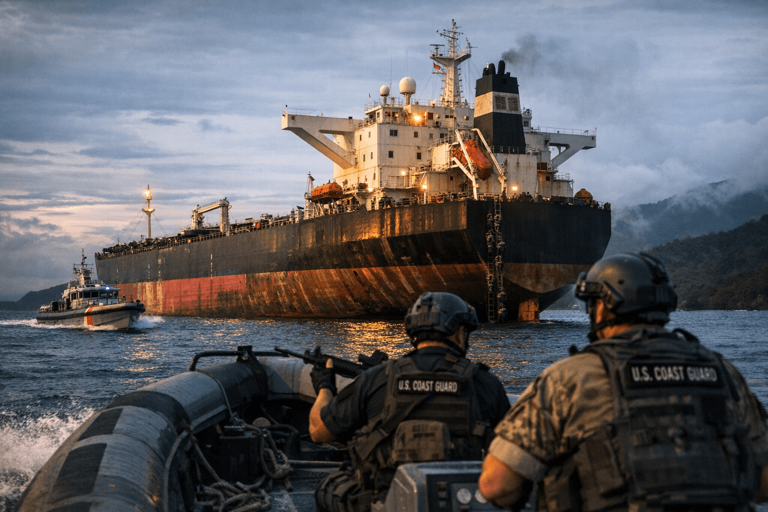 U.S. Seizes Aframax Tanker Olina in Caribbean Amid Sanctions Crackdown