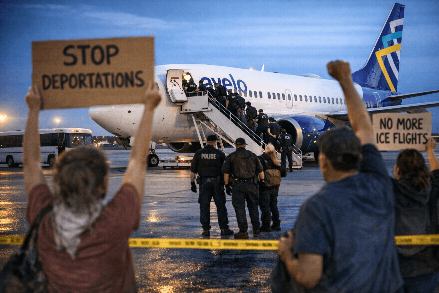 Avelo Suspends ICE Deportation Flights From BWI After Protests