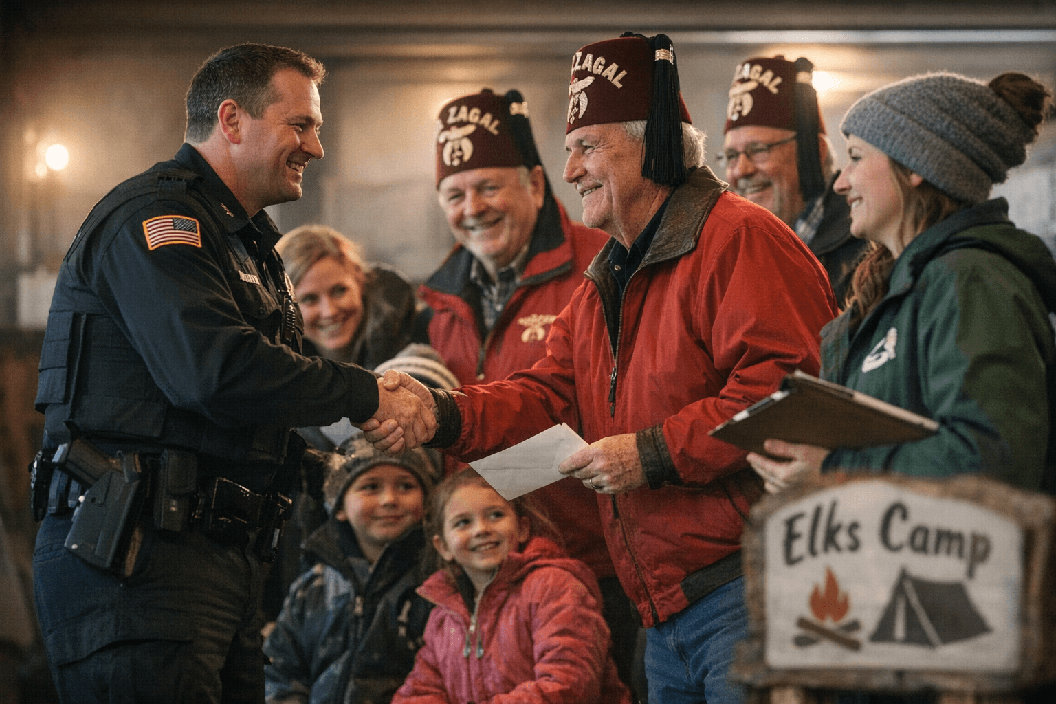 Jamestown El Zagal Mystics Give $4,500 to Local Youth Programs