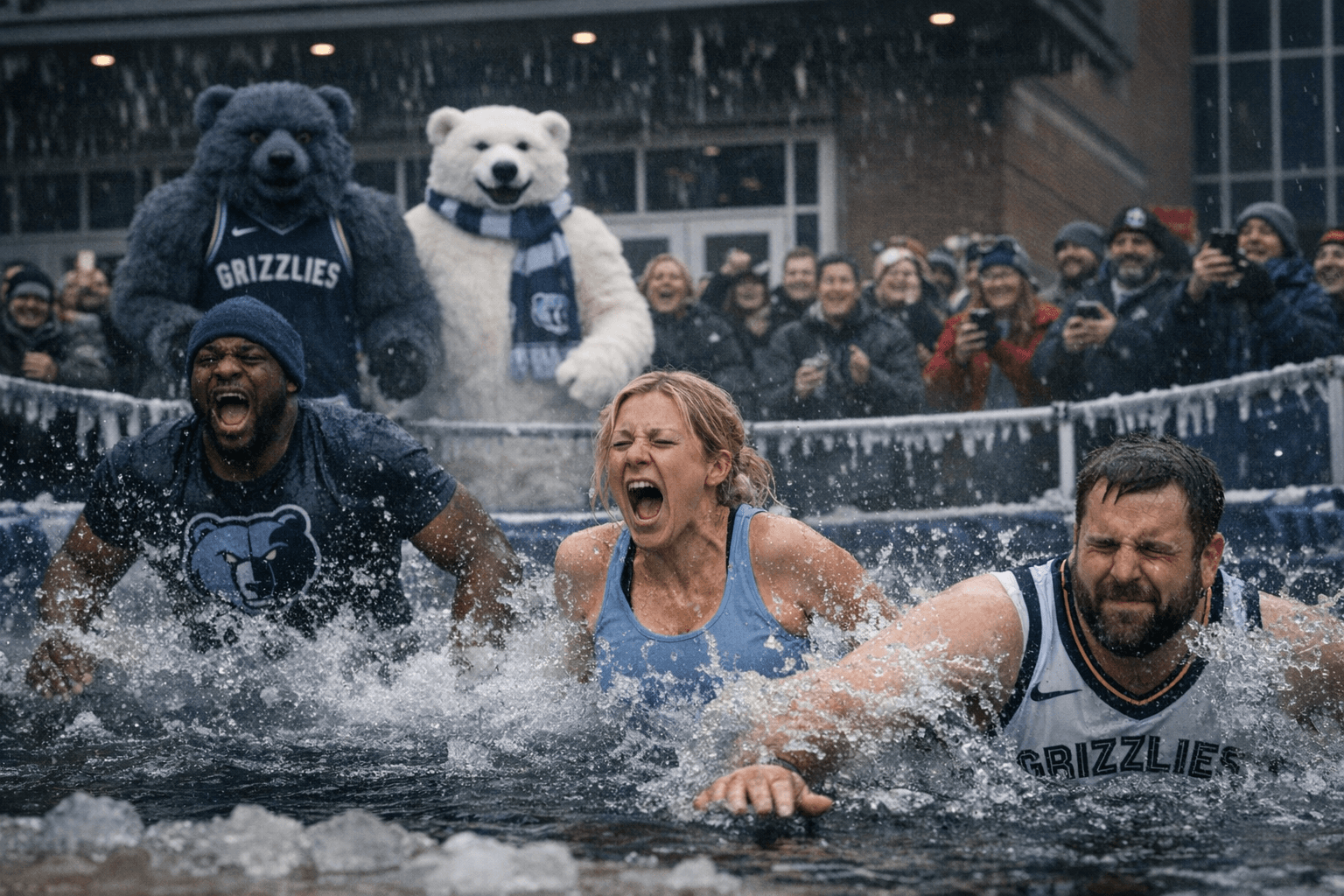 Memphis Grizzlies’ Polar Plunge Raises Funds for Youth Sports