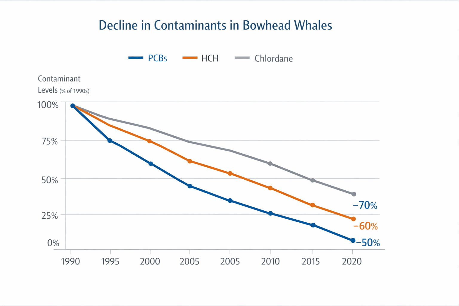 Longstanding Bowhead Contaminant Study Shows Declines, Guides Local Subsistence Safety