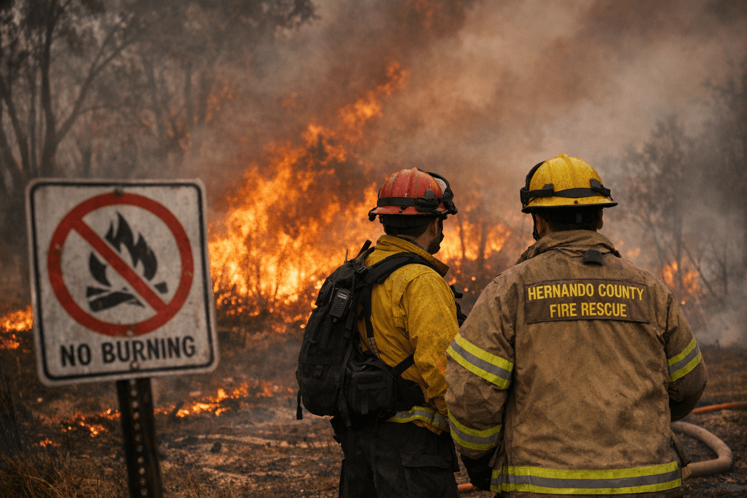 Hernando County Issues Emergency Burn Ban Amid Very High Fire Risk