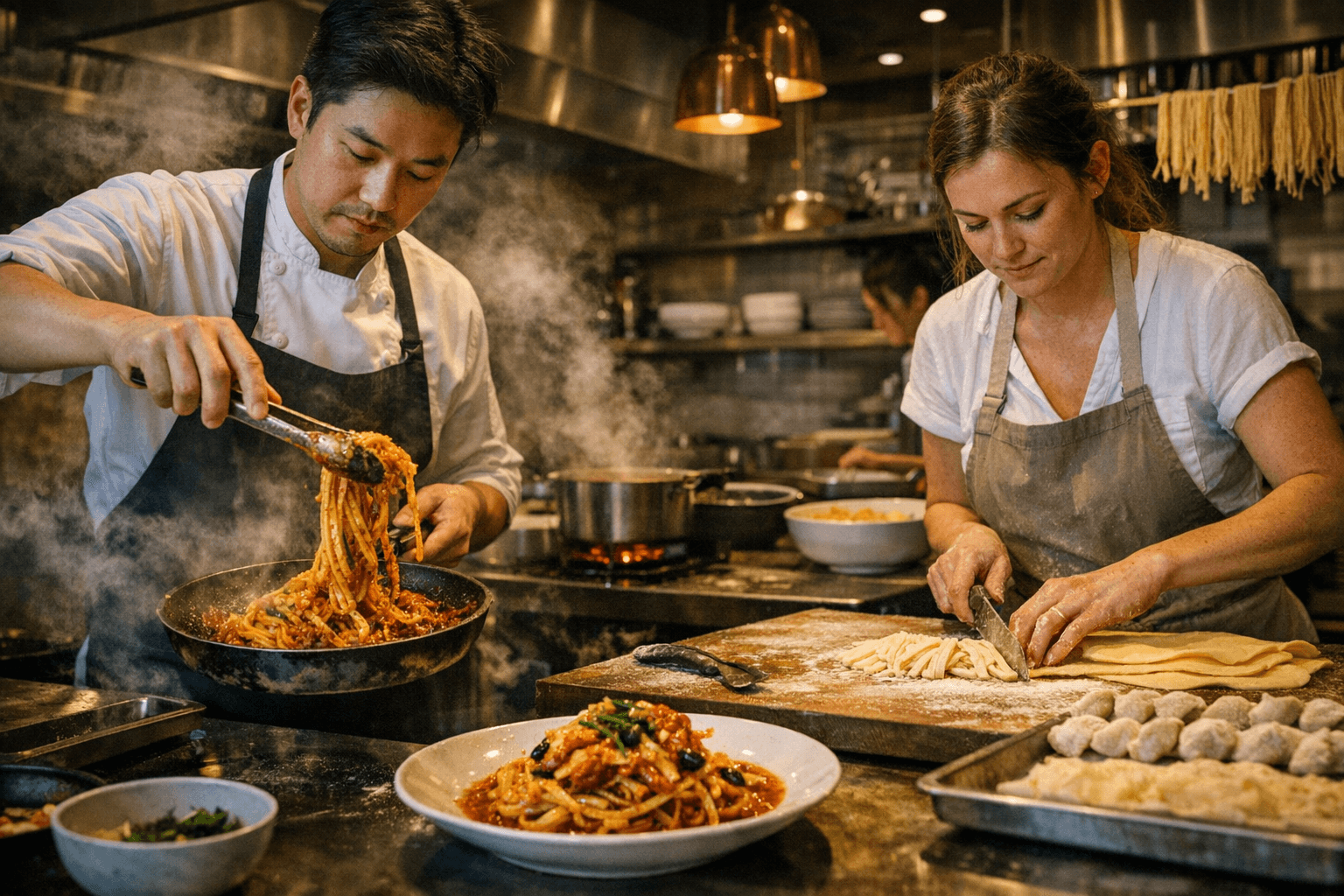 New Lapaba Pasta Bar Brings Korean Twists to L.A. Pasta Scene