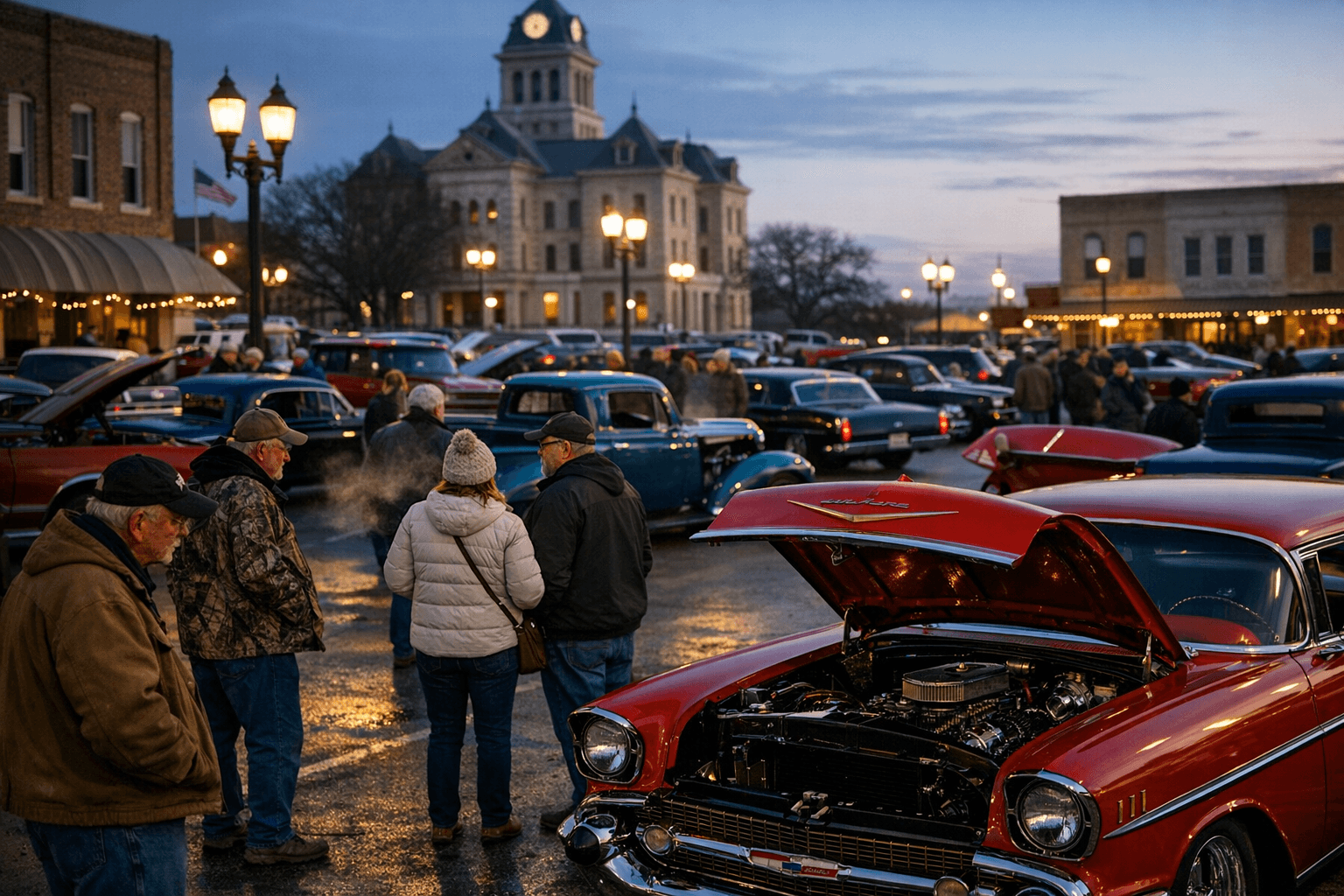 Community Cruise-In Brings Classic Cars to Gatesville Square in January