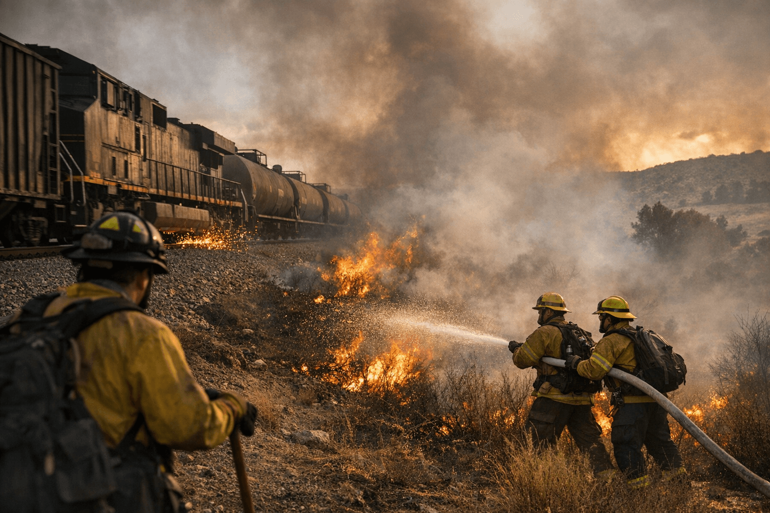 Train-Linked Brush Fire Near Louviers Raises Local Wildfire Concerns