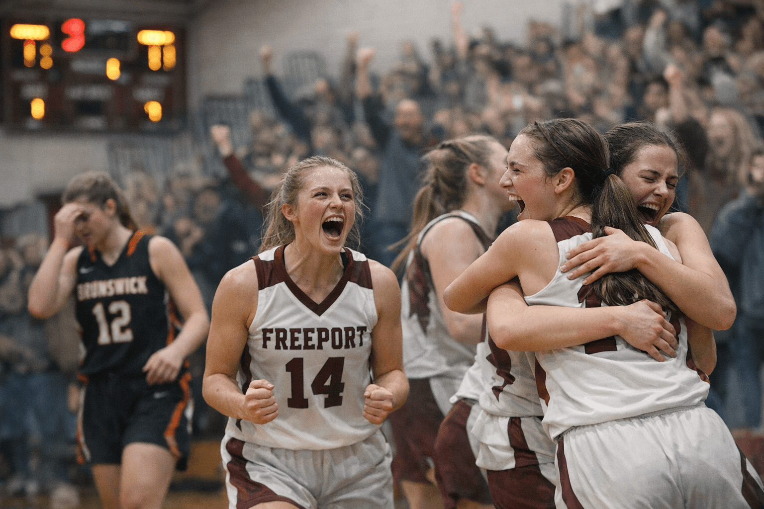 Freeport Girls Rally to Topple Brunswick in Fourth Quarter Comeback