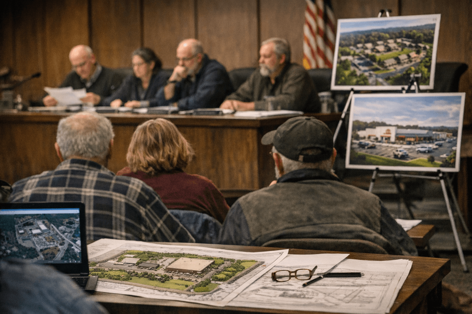 Topsham Planning Board Reviews Two Major Site Plans for Development