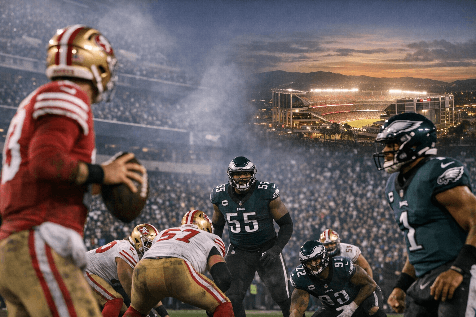 49ers draw Eagles in wild-card as Super Bowl looms at Levi's Stadium