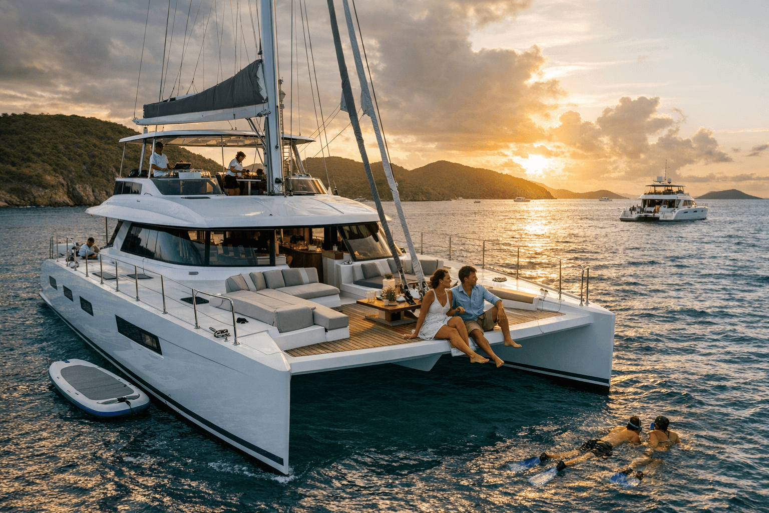 Top luxury crewed catamarans chartering the BVI in 2026