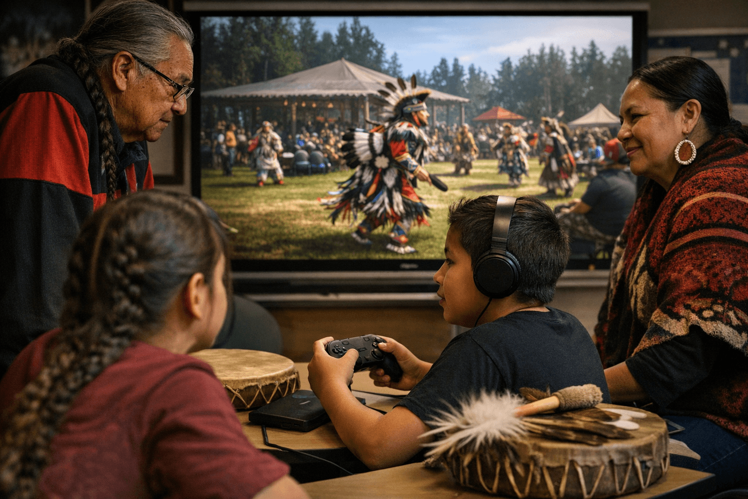 Menominee-made game brings powwow traditions into interactive learning